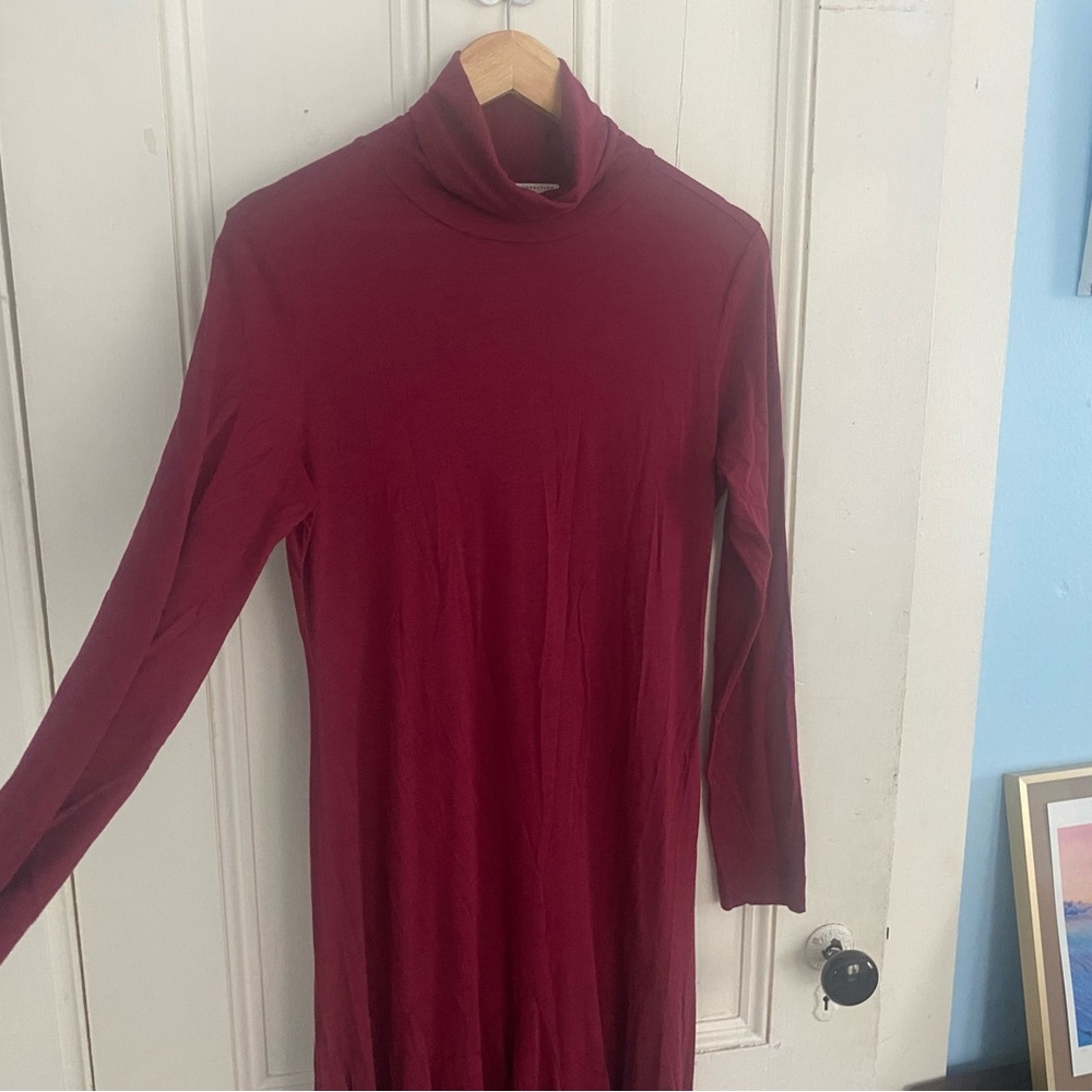 Peruvian Connection | Red Turtleneck Dress